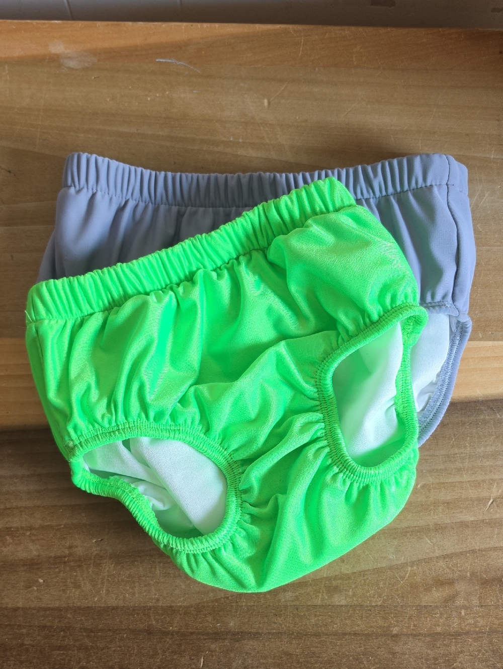 Up360 Reusable Kids Diapers Neon Green & Light Gray Size X-Small Lot Of 2
